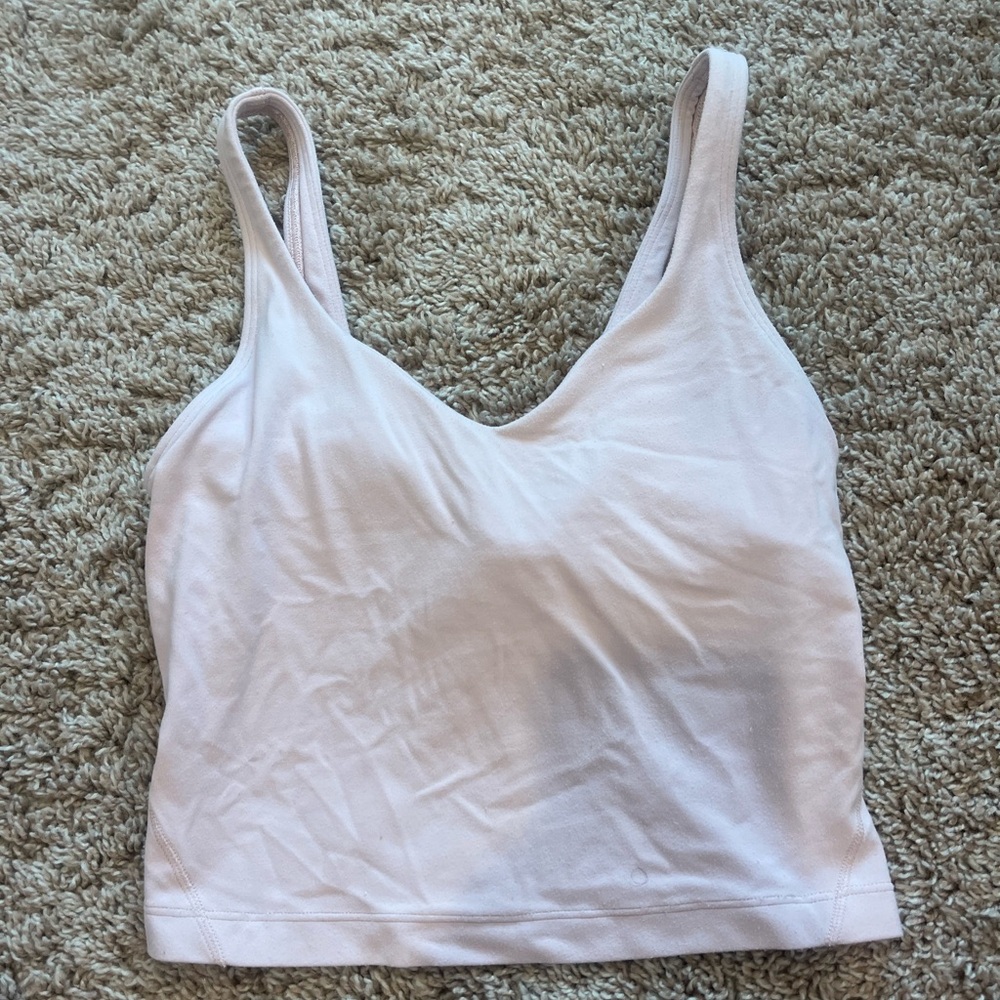 light pink align tank